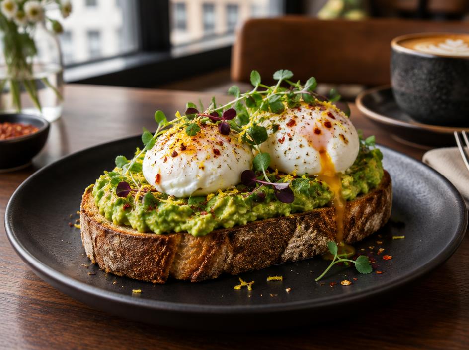 Avo Toast at Soul Music Food