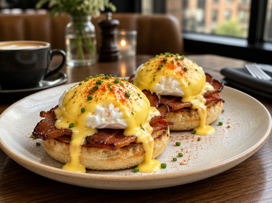 Eggs Benedict at Soul Music Food