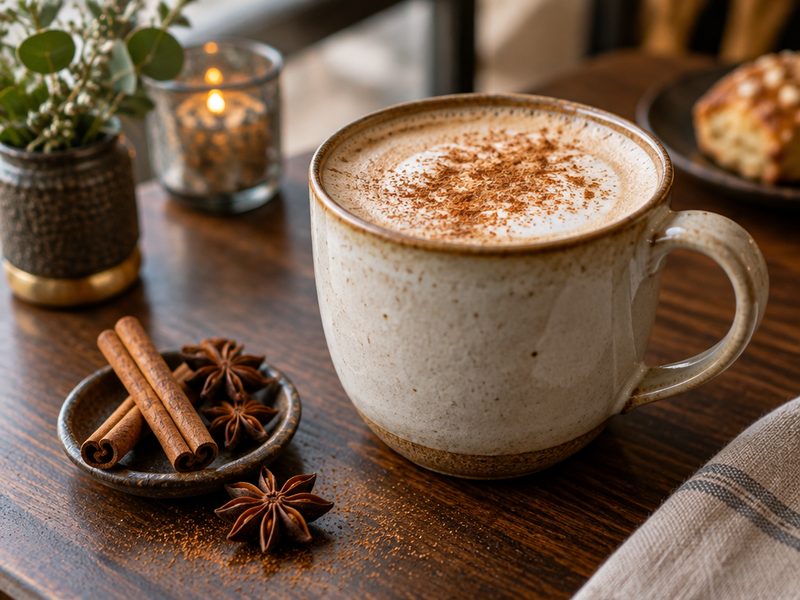 Chai Latte at Soul Music Food