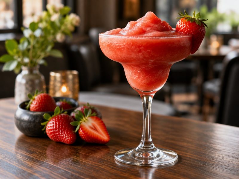 Strawberry Daiquiri at Soul Music Food