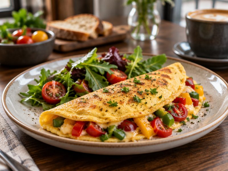 Garden Omelette at Soul Music Food