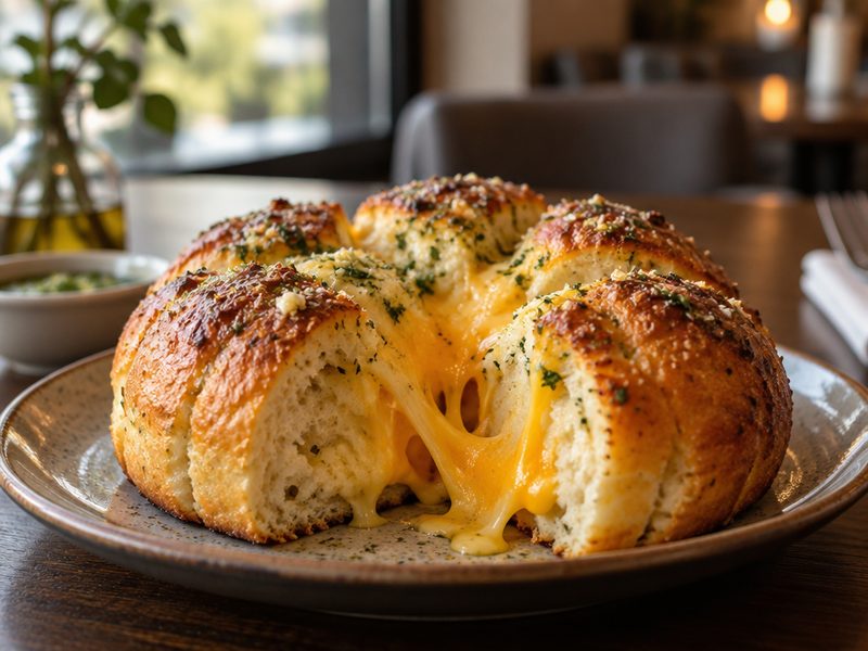Garlic & Cheese Roll at Soul Music Food