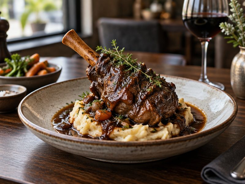 Lamb Shank at Soul Music Food