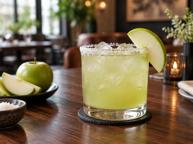 Green Apple Margarita at Soul Music Food