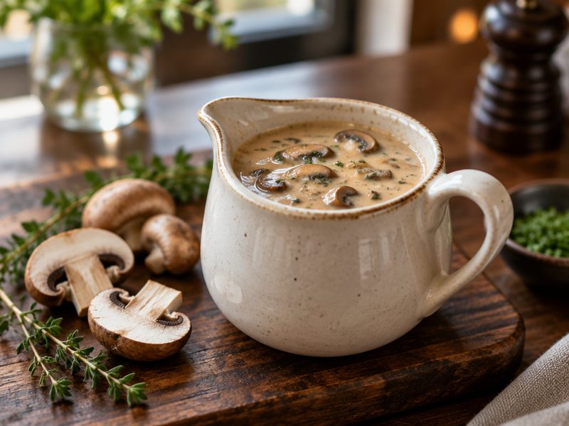 Mushroom Sauce at Soul Music Food