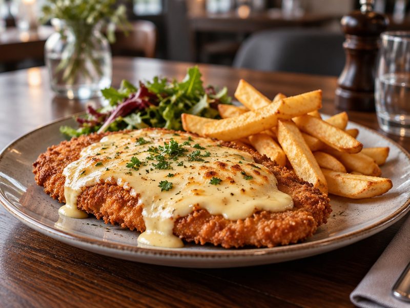 Chicken Schnitzel at Soul Music Food